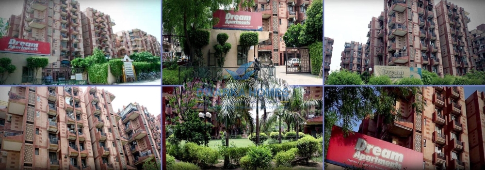 3 Bedroom 2 Bathroom society flat for rent in Dream Apartment sector 22 Dwarka New Delhi.
